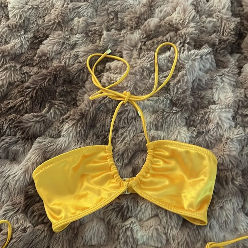 ASOS south beach gold bikini